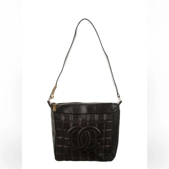 Vintage Chanel Chocolate Bar Shoulder bag Authentic Collectible Kendall Jenner - Picture 2 of 8